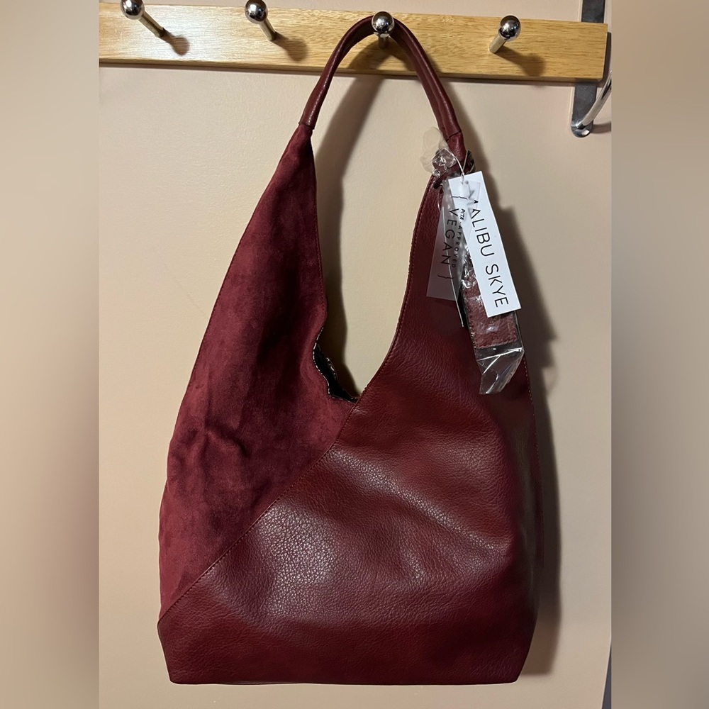 Brand New Burgundy Hobo Bag